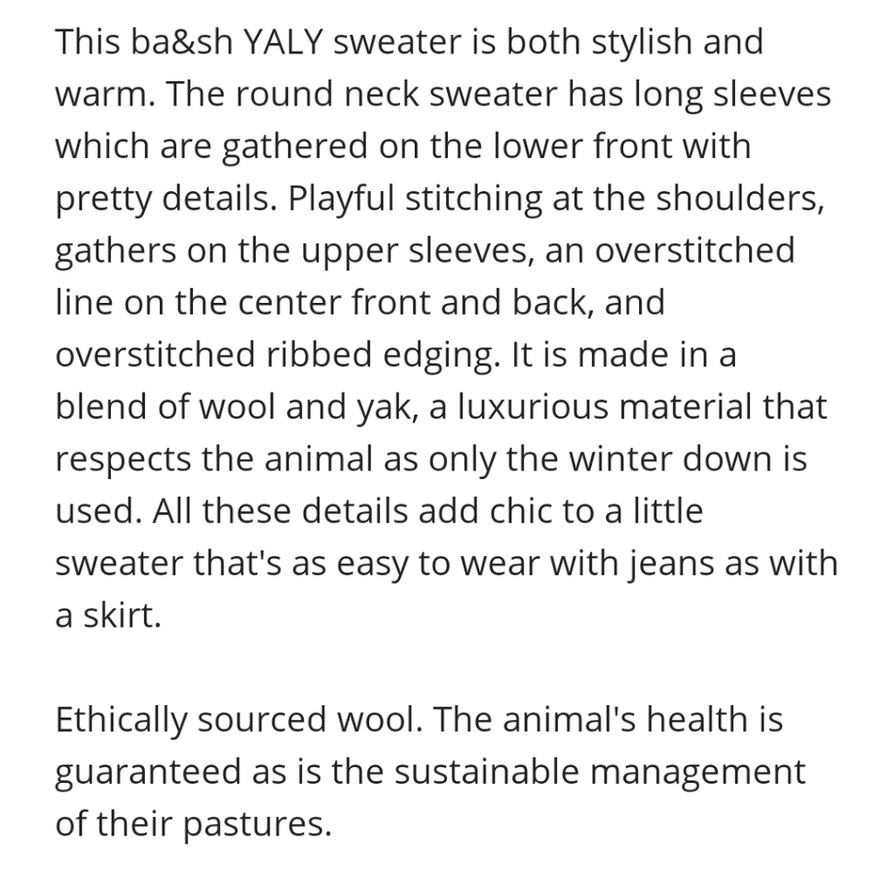 Ba&sh yaly wool yak sweater burgundy size L us 8 new with tag - Picture 9 of 9